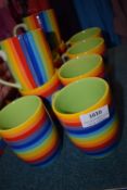 *Ten Rainbow Mugs