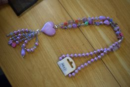 *Long Line Necklace in Lilac