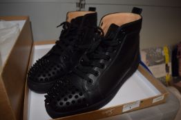 Christian Louboutin Lou Spikes Flat Calf High Top Trainers Size: 8 RRP: £745