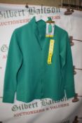 *Mondetta Women’s Green Active Ribbed Full Zip Top Size: S