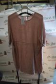 *New Collection Mink 100% Linen Short Sleeve Dress with Pockets