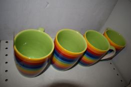 *Set of Four Rainbow Mugs
