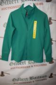 *Mondetta Women’s Green Active Ribbed Full Zip Top Size: S