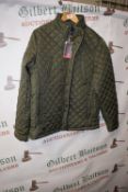*Crew Clothing Co. Men’s Khaki Quilted Jacket Size: M