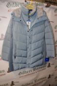 *Andrew Marc Blue ¾ Length Padded Winter Coat Size: L