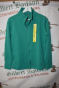 *Mondetta Women’s Green Active Ribbed Full Zip Top Size: S
