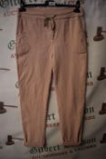 *Luvvey Pink Drawstring Turn Up Trousers (one size)
