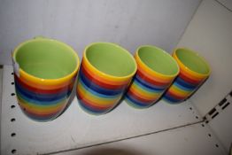 *Set of Four Rainbow Mugs