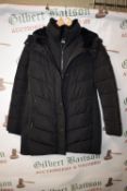 *Andrew Marc Black ¾ Length Padded Winter Coat Size: S