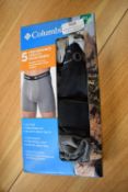 *Columbia Performance Stretch Boxer Briefs 5pk Size: XL