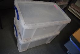 *Two Large Storage Boxes