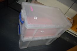 *Two Large Storage Boxes
