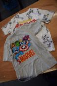2x Marvel Spiderman T-Shirts Size: 5-6 years