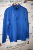 *Spyder Active Blue Quarter Zip Jacket Size: L