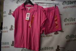 *Weatherproof Pink Short Leisure Suite Size: M