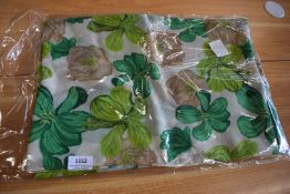 *Green Scarf with Green Flower Motif