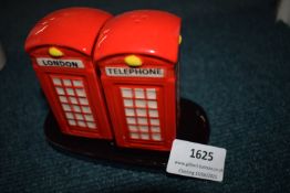 *Set of Telephone Box Salt & Pepper Pots