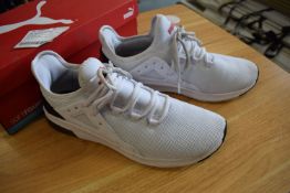 *Puma Electron White Trainers Size: 10 (preworn)