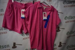 *Weatherproof Vintage 2pc Pink Leisure Set Size: L