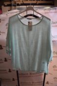 *Short Sleeve Linen Overtop in Mint Green