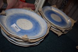 *Eight Blue & White Side Plates