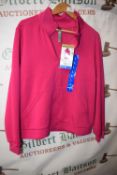 *Mondetta Ultrasoft Cerise Full Zip Jacket Size: L