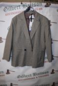 *Elle Women’s Dogtooth Check Blazer Size: 14