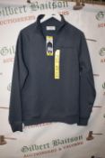 *Champion Charcoal Quarter Zip Hoodie Size: S