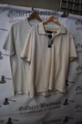 *Crew Clothing Co. Light Grey Polo Shirts Size: L and an Ernest Sewn Zipped Polo Size: L