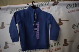 Crew Clothing Blue Tracksuit Top Size: 5-6 years