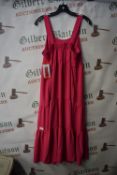 *Jezebel Lilac Rose Sun Dress Size: M