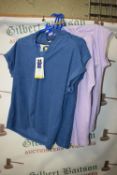 *4x Weatherproof Vintage Tops Size: S (2x purple, 2x blue)
