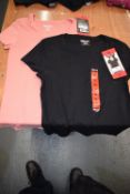 *2x Women’s Short Sleeve Tops Size: M (1x black, 1x salmon)