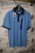*DKNY Blue Polo Shirt Size: L
