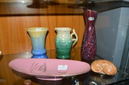 Vintage Pottery Vases Including Sylvac etc.