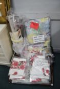 Hand Sewn Patchwork Quilt, Assorted Curtains, etc.