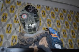 *Talking Pirate Skull Halloween Decorative