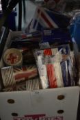 *Union Jack Party Goods Including Paper Plates, Cups, Straws, etc.