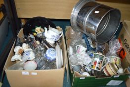 Two Boxes of Pottery & Glassware etc.