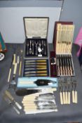 Vintage Cased Cutlery Including Boxed Sets