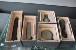 Five Pearlesque Female Personal Massagers (new with packaging)