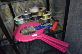 *Two Balloon Stretchers and a Quantity of Ribbons