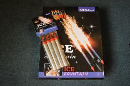 *Thirty Packs of Four Ice Fountain Cake Fireworks