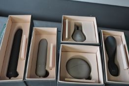 Five Pearlesque Female Personal Massagers (new with packaging)