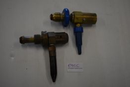 *Two Helium Gas Regulators