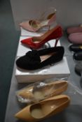 Four Pairs of Women’s Fashion Shoes Size: 8