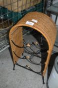 Basketwork Wine Rack