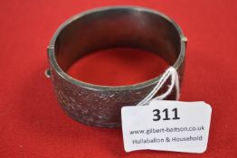 Hallmarked Sterling Silver Bangle (AF)