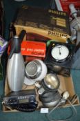 Assorted Electricals Including Lucas Fog Lamps, Car Radio, etc.