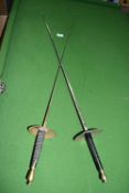 Pair of Fencing Foils